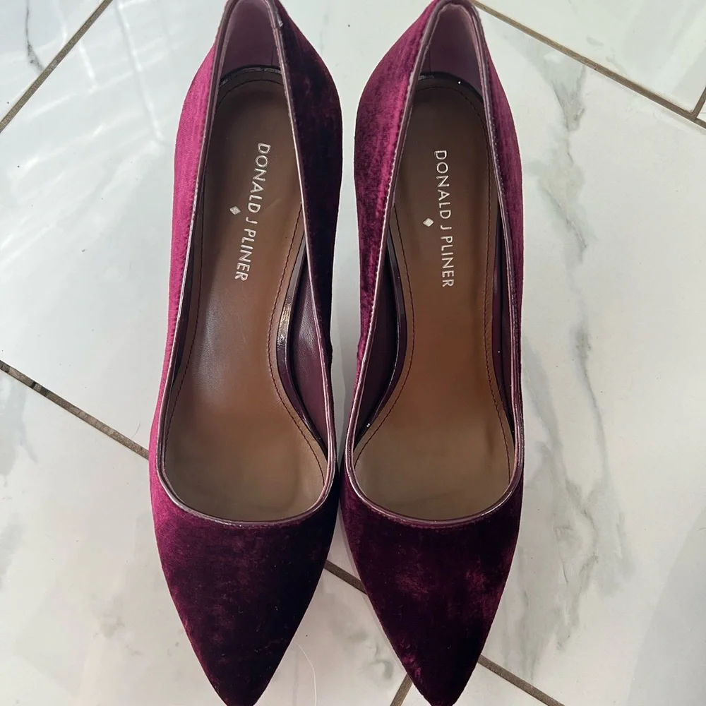 Women’s Donald J Pliner chianti velvet heels size 8. - Picture 5 of 5